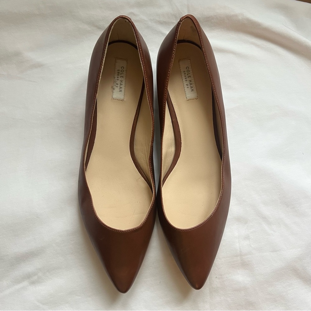 Cole Haan Women's Tan Leather Flats